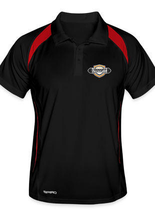 Men's Crossfit Sports Polo - black/red