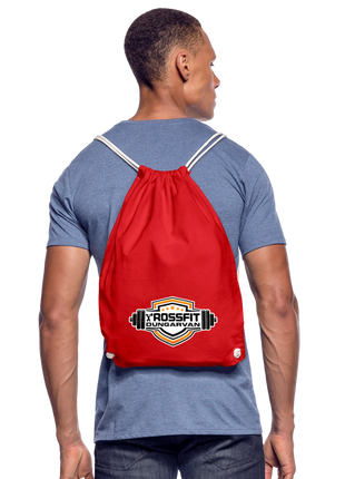 Crossfit Drawstring Bag - red