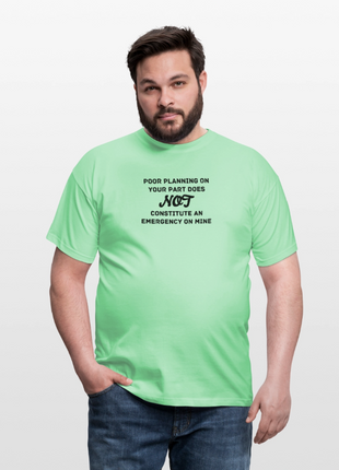 Men's Poor Planning T-Shirt - mint green