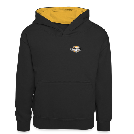 Crossfit Teen Contrast Hoodie - black/gold