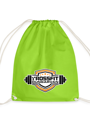 Crossfit Drawstring Bag - neon green