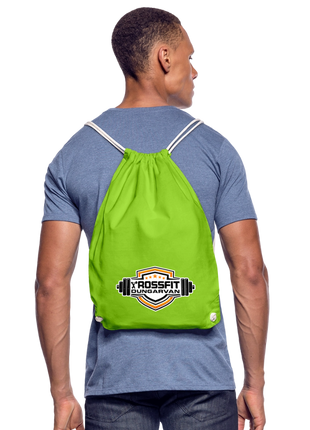 Crossfit Drawstring Bag - neon green