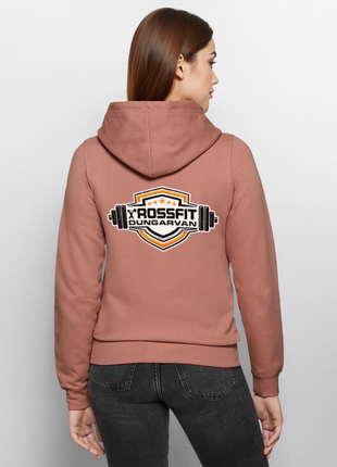 Women’s Crossfit Hooded Jacket - dusky rose