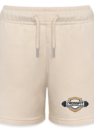 Kids’ Crossfit Organic Jogging Shorts - soft Ecru