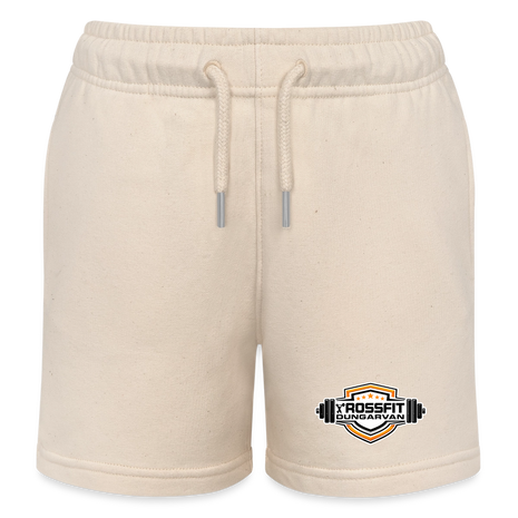Kids’ Crossfit Organic Jogging Shorts - soft Ecru