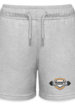 Kids’ Crossfit Organic Jogging Shorts - heather grey