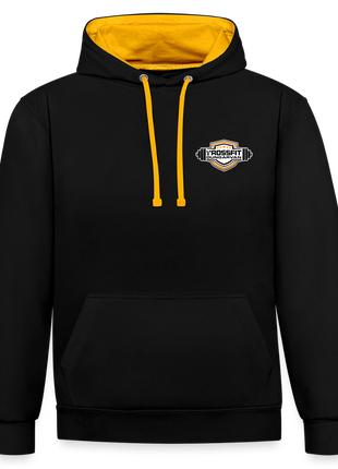 Crossfit Contrast Colour Hoodie - black/gold