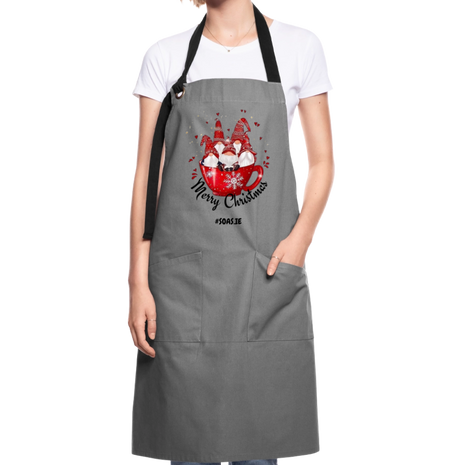 Christmas Artisan Apron - grey/black