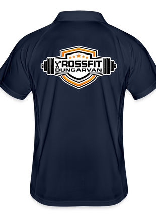 Men's Crossfit Sports Polo - navy/white