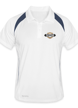 Men's Crossfit Sports Polo - white/navy