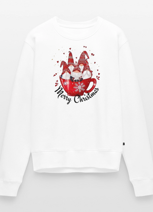 Women’s Christmas Gnomes Premium Sweatshirt - white