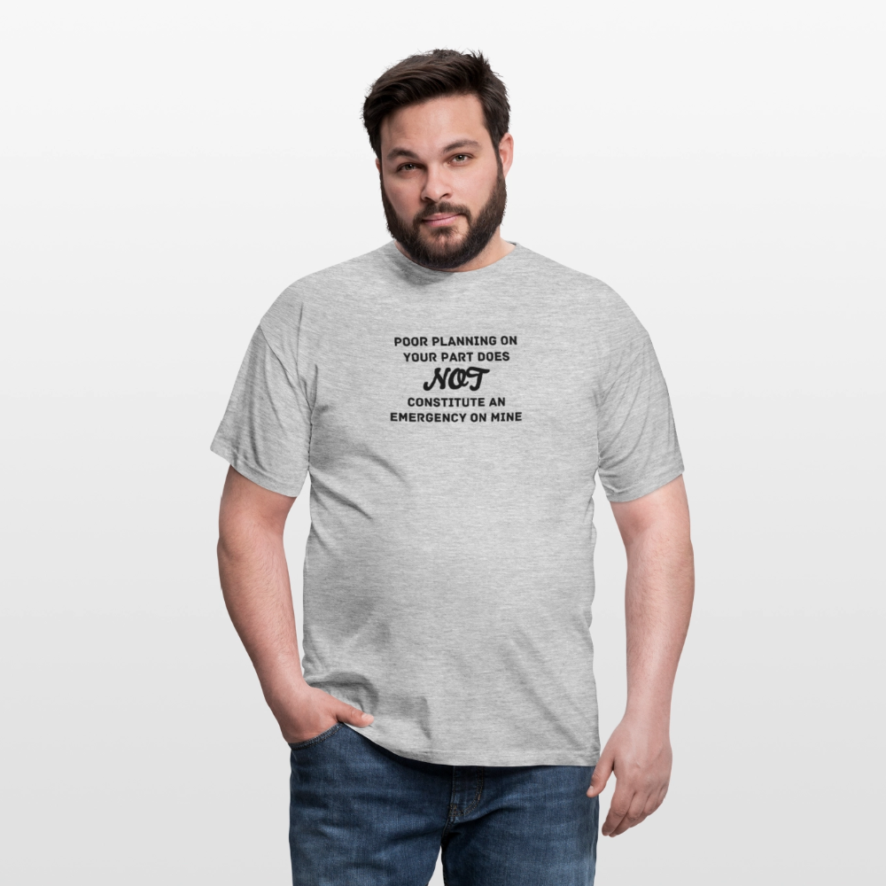 Men's Poor Planning T-Shirt - heather grey