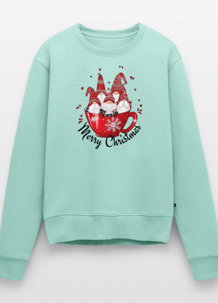 Women’s Christmas Gnomes Premium Sweatshirt - mint 