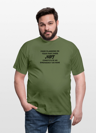 Men's Poor Planning T-Shirt - military green
