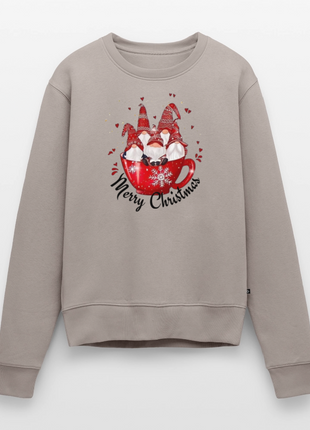 Women’s Christmas Gnomes Premium Sweatshirt - taupe