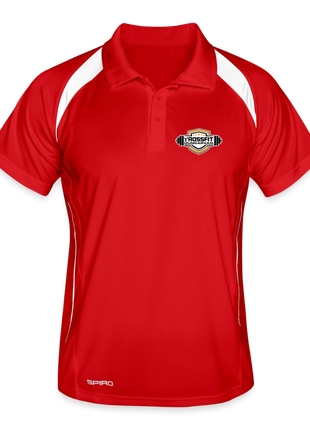 Men's Crossfit Sports Polo - red/white