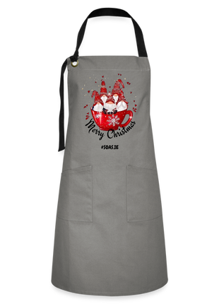 Christmas Artisan Apron - grey/black