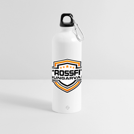 Crossfit Water bottle with carabiner 750 ml - white