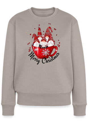 Women’s Christmas Gnomes Premium Sweatshirt - taupe