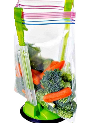Reuseable Food Bags Foodies Reusable Storage Bag Set x10/Bag Holder Bundle - siopashop.ie