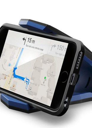 Car Phone Holder Alligator Clip Mobile Phone Holder for Car - Black/Blue - siopashop.ie