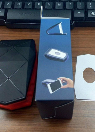 Car Phone Holder Alligator Clip Mobile Phone Holder for Car - Black/Blue - siopashop.ie