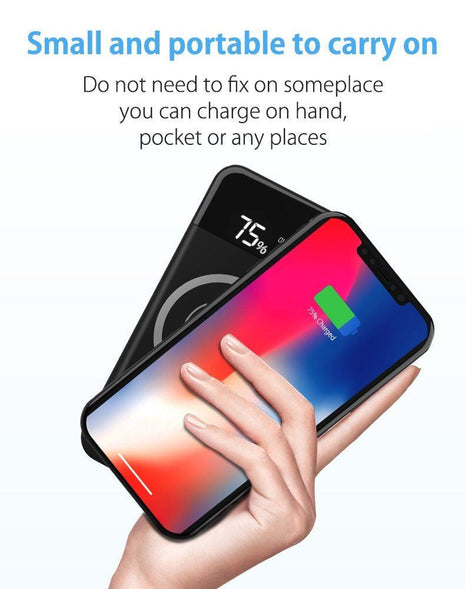 Wireless Charger Wireless Charger for all Qi Smart Devices - Red - siopashop.ie