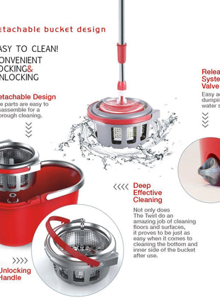 Spin Mop Spin Mop Dada with Free Bottle of Lavender Bleach - siopashop.ie