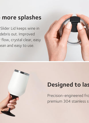 HUSKI Detachable Stem Travel Wine Tumbler with Customisation