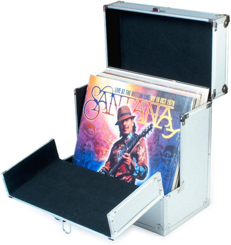 Vinyl Case 12" Aluminium Vinyl Storage Case with Unique Folding Front Flap - siopashop.ie