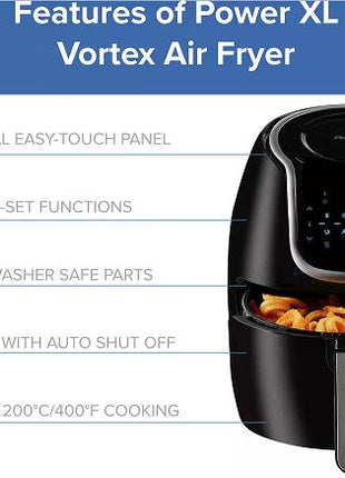 Power Air Fryer Power Air Fryer Vortex - siopashop.ie 4.7L
