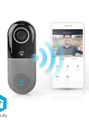Nedis Video Doorbell WiFi Smart Video Doorbell with App Control - siopashop.ie