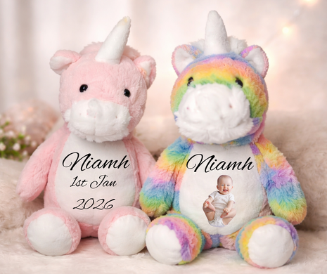 Personalised Cuddly Unicorns