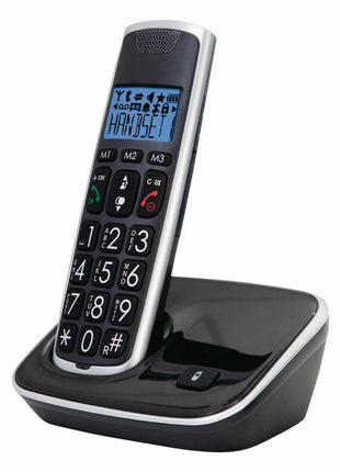 Home Phone Big Button Phone - Black/Silver - siopashop.ie