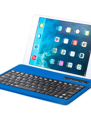 Bluetooth Keyboard Bluetooth Keyboard with Tablet Holder - siopashop.ie Blue